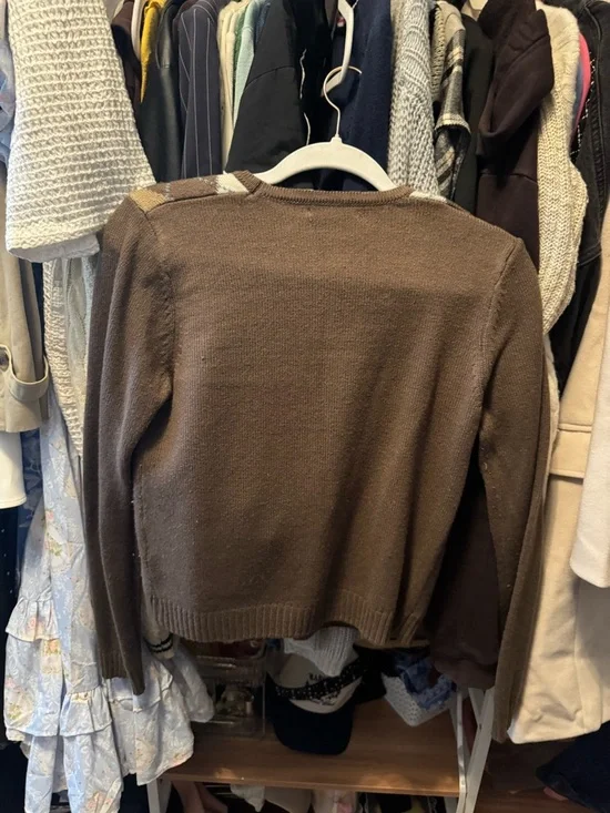 Love Tree Brown Knit Crewneck Sweater - Picture 2 of 3